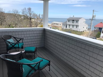 Plymouth MA vacation rental - Master balcony overlooking Cape Cod Bay