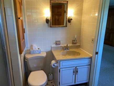 Chatham Cape Cod vacation rental - Primary bathroom has walk-in shower.