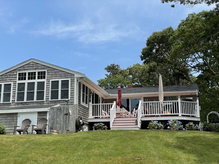 Hyannis Cape Cod vacation rental - Back yard and view of deck