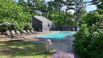 Mashpee Cape Cod vacation rental - The outdoor pool area and hot tub