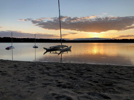 Eastham Cape Cod vacation rental - Great Pond swimming and sunsets are a short bike ride away