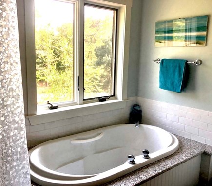 Brewster Cape Cod vacation rental - Primary bathroom with large soaker tub