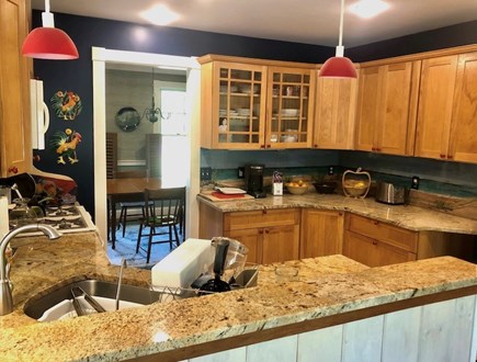 Brewster Cape Cod vacation rental - Fully equipped kitchen with custom details