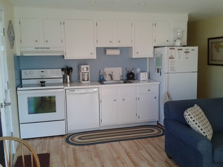 Provincetown Cape Cod vacation rental - Kitchen area with refridgerator, dishwasher and stove/oven