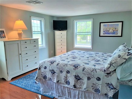 Hyannis Cape Cod vacation rental - Master bedroom with king size bed and full size sofa bed