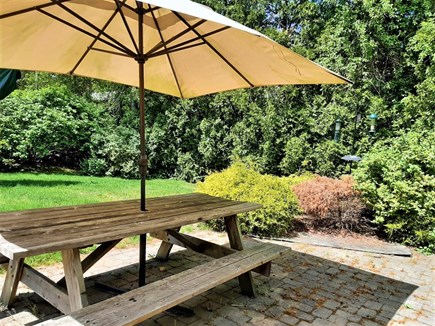 Hyannis Cape Cod vacation rental - Patio with Gas Grill and Picnic Table