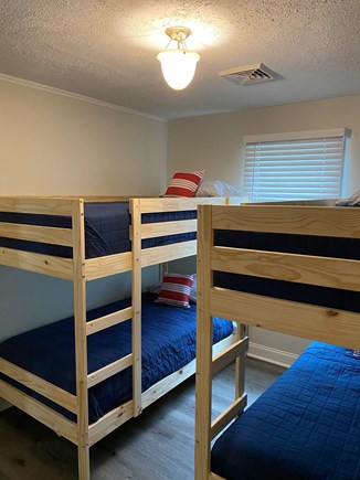 South Yarmouth Cape Cod vacation rental - Third bedroom with 2 twin bunk beds.