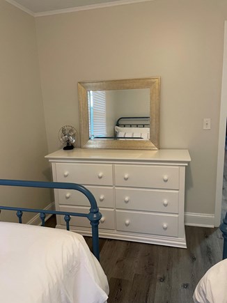 South Yarmouth Cape Cod vacation rental - Second bedroom with dresser and closet.