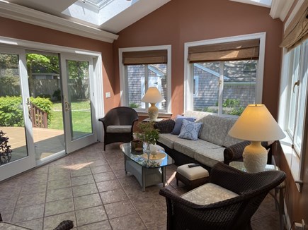North Falmouth Cape Cod vacation rental - Sunroom with large flatscreen