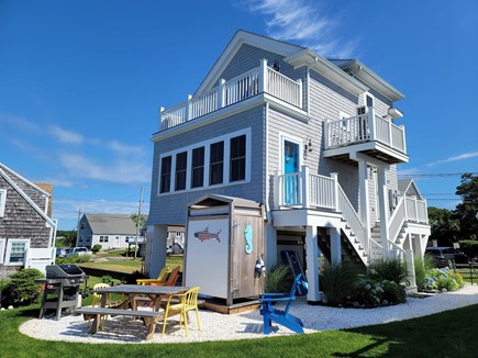 West Yarmouth Cape Cod vacation rental - Newly built upscale beach home overlooking Colonial Acres beach!