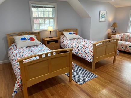 Brewster Cape Cod vacation rental - 3rd bedroom with two twin beds and sitting area