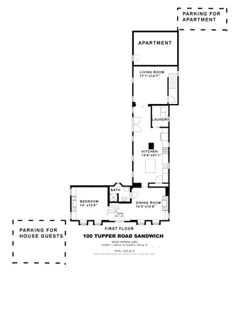 Sandwich Cape Cod vacation rental - 1st level Floor plan