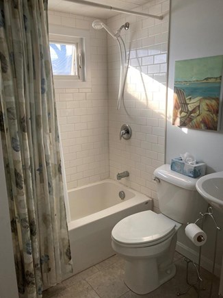 Kingston, Grays Beach MA vacation rental - Subway tiled full shower and bathtub