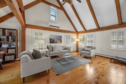 Barnstable Cape Cod vacation rental - Expansive living room with television