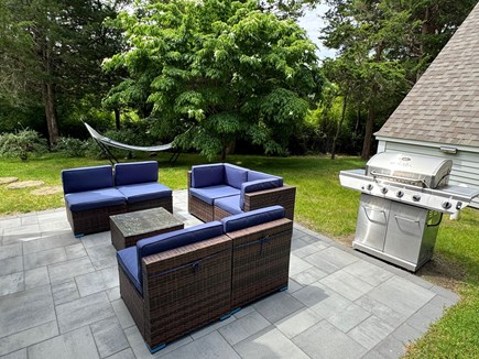 Barnstable Cape Cod vacation rental - Grilling & lounging in the sunshine.