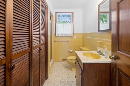 West Yarmouth Cape Cod vacation rental - Entry bathroom with washer and dryer