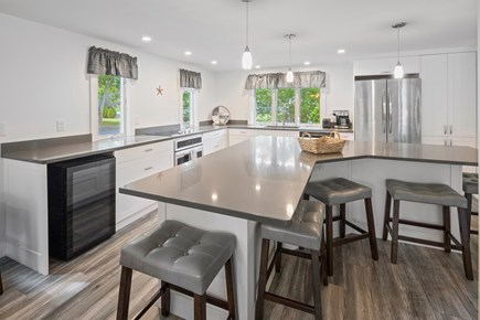 West Yarmouth Cape Cod vacation rental - Updated kitchen with seating at island