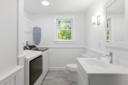 West Yarmouth Cape Cod vacation rental - Half bath with laundry
