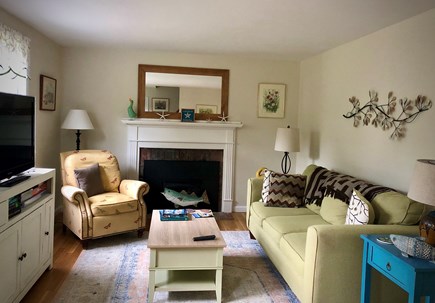 Harwich Cape Cod vacation rental - Living area with plenty of seating to hang out or watch TV.