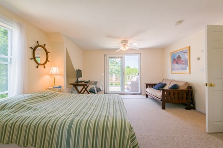 Sandwich Cape Cod vacation rental - Slider to upper level deck in Master Bedroom