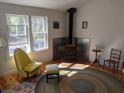 Orleans Cape Cod vacation rental - View of living room and its western facing windows.