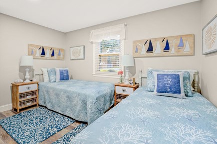 Yarmouth Cape Cod vacation rental - Bedroom #2 - 2 twin beds w/smart TV/DVD, charging ports and games