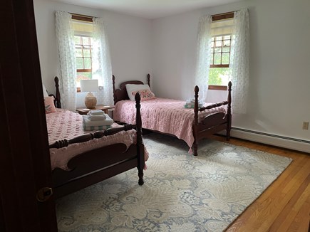 E. Orleans - Tonset Area Cape Cod vacation rental - Bedroom 2 w/ 2 twin beds, a dresser and extra large closet