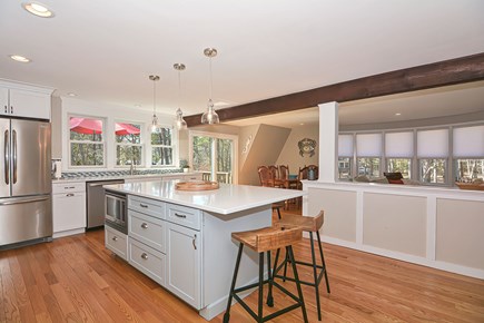 Centerville, Barnstable Cape Cod vacation rental - Enjoy morning coffee sitting around the island (seats 5)