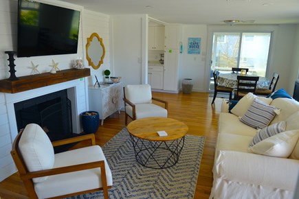 West Hyannis Port Cape Cod vacation rental - Living Room open to Dining