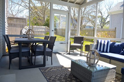 West Hyannis Port Cape Cod vacation rental - Dining on sun porch