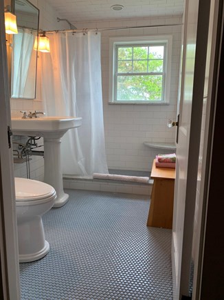 Yarmouth Cape Cod vacation rental - Upstairs bathroom, heated floors, seat in shower, beautiful views