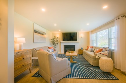 East Sandwich Cape Cod vacation rental - Living Room with fireplace
