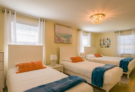 East Sandwich Cape Cod vacation rental - Bedroom with Queen and 2 Twins