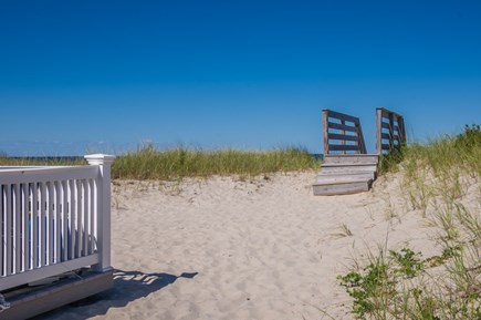 East Sandwich Cape Cod vacation rental - Walkway over the dunes to Association beach