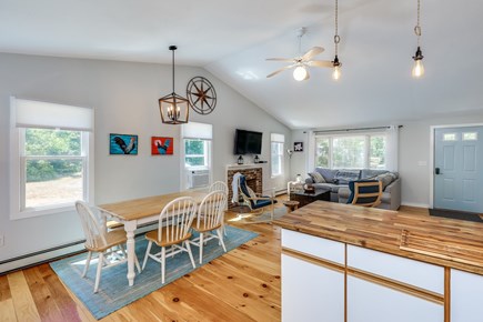 Eastham Cape Cod vacation rental - Open concept living room and dining area