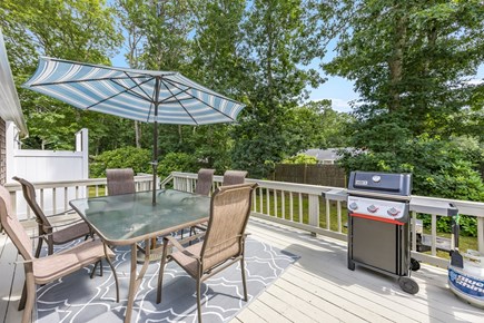 Eastham Cape Cod vacation rental - Spacious deck with brand new Weber grille