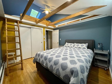 Hyannis Cape Cod vacation rental - Bedroom #2 with queen bed, skylight & two twin-beds in loft area