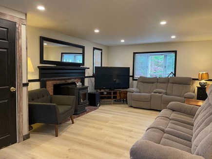 Hyannis Cape Cod vacation rental - Living room with fireplace