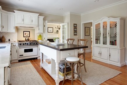 Osterville Cape Cod vacation rental - Fully equipped kitchen overlooking the large deck and back yard
