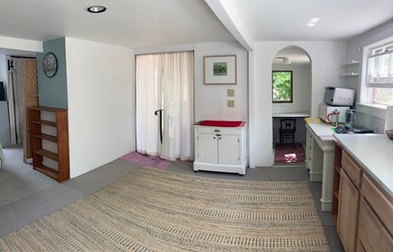 Provincetown, Historic East End, independent Cape Cod vacation rental - Open space: yoga; drawing room conversations, or dining for 4-6.