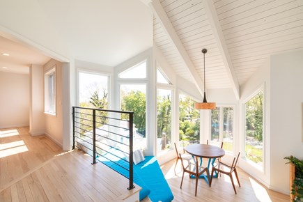 Woods Hole Cape Cod vacation rental - Breakfast room, with several window seats perfect for reading