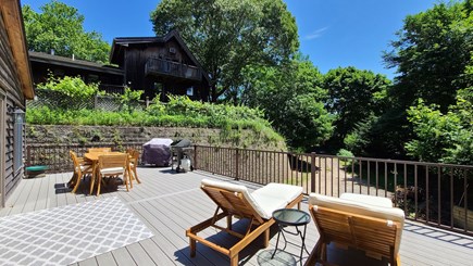 Wellfleet Cape Cod vacation rental - Beautiful deck with outdoor furniture and gas grill