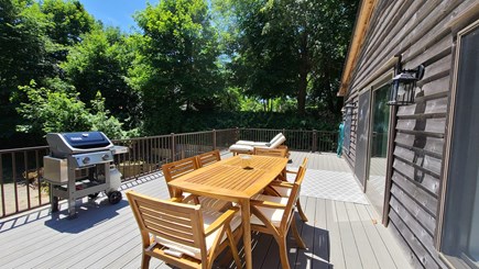 Wellfleet Cape Cod vacation rental - Beautiful deck with outdoor furniture and gas grill