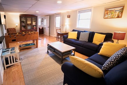 North Truro Cape Cod vacation rental - Lower recreation room with queen pull out