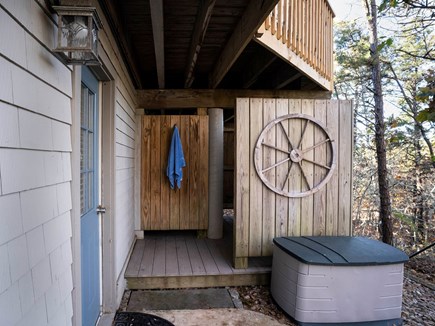 North Truro Cape Cod vacation rental - Large outdoor shower
