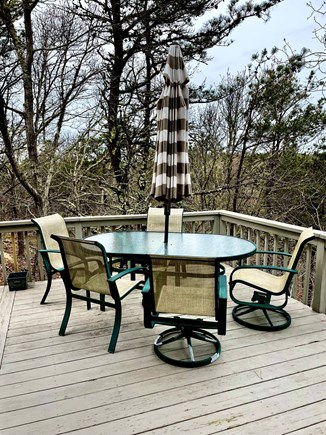 North Truro Cape Cod vacation rental - Deck with patio table