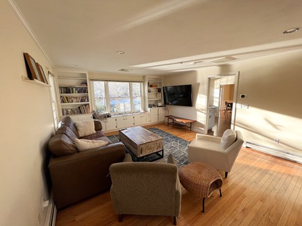 Brewster Cape Cod vacation rental - The family room, stocked with books, games, and a Wii!