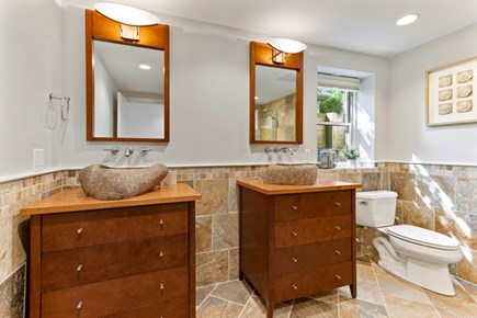 Eastham Cape Cod vacation rental - Master suite his and hers vanities.
