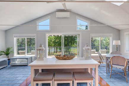 West Dennis Cape Cod vacation rental - Living Room with Cove Views