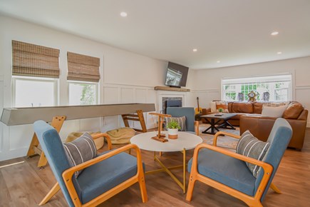 East Dennis Cape Cod vacation rental - Sitting area with shuffle board